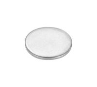 QUARKZMAN Disque En Acier Inoxydable, 23/32"(18mm) Dia x 0.05"(1.2mm) Épaisseur Rond Métal Blocs Tags Métal Rond Cercle Plat Feuille Tôle pour Gravure Nom Étiquette, Lot de 55