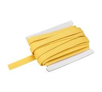 QUARKZMAN Double Fold Bias Binding Tape, 1/2 inch x 6 Yards Cotton Twill Tape Trim Ribbon pour Sewing Wrapping Craft DIY, Yellow