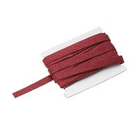 QUARKZMAN Double Fold Bias Binding Tape, 1/2 inch X 6 Yards Cotton Twill Tape Trim Ribbon pour Sewing Wrapping Craft DIY, Wine Red