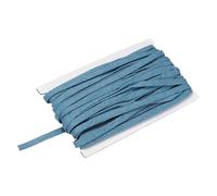 QUARKZMAN Double Fold Bias Binding Tape, 1/4 inch x 15 Yards Cotton Twill Tape Trim Ribbon for Sewing Wrapping Craft DIY, Blue