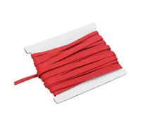 QUARKZMAN Double Fold Bias Binding Tape, 1/4 inch X 6 Yards Cotton Twill Tape Trim Ribbon pour Sewing Wrapping Craft DIY, Red