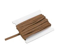 QUARKZMAN Double Fold Bias Binding Tape, 1/4 inch x 6 Yards Cotton Twill Tape Trim Ribbon pour Sewing Wrapping Craft DIY, Coffee