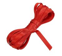 QUARKZMAN Double Fold Bias Tape pour Couture 1/3 Pouce x 5.5 Yards Satin Pré-Plissé Ruban Continu pour Ourlet Couture Quilting DIY Artisanat, Red