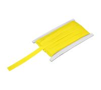 QUARKZMAN Double Fold Bias Tape pour Couture 5/8 Pouce x 12 Yards Satin Pre-plié Biais Continu pour Surjeteuse Couture Ourlet Bricolage DIY, Jaune