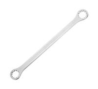 QUARKZMAN Double Head Box End Wrench 30 x 32mm 45# Steel Nickel Plating 0 Degree Offset Extra Long Box End Spanner Hand Tool With 12 Tooth Pour Automotive Repair Maintenance Mechanical