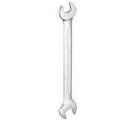 QUARKZMAN Double Open End Wrench 10mm x 12mm ouille Ouverte Argent | Petite Clé Plate Tête Ouverte Nickelée, Métrique, Angle Déporté 15 Degrés, Pour Réparation Automobile Assemblage
