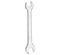 QUARKZMAN Double Open End Wrench 16mm x 18mm Métrique Angle D'Offset De 15 Degrés Petite Clé À Tête Plate Clé À Douille Ouverte Polie Mirroir Pour Réparation Automobile Assemblage De Meubles