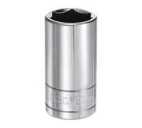 QUARKZMAN Douille 6 Points 1/2" Drive 30mm Métrique 3.1" Longueur 45# Acier Douilles Profondes Polissage Complet Douilles Chromées Pour Car Repair Mechanical Maintenance Home Use