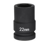 QUARKZMAN Douille à Choc à 6 Pans Profonds 3/4" Drive 22mm Métrique en Acier Allié 40Cr pour Écrou d'Essieu à Choc