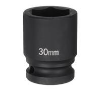 QUARKZMAN Douille à Choc à 6 Points Profonde 3/4" Drive 30mm Métrique en Acier Allié 40Cr pour Écrou d'Essieu