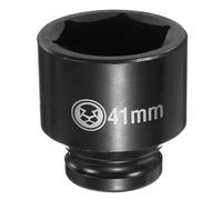 QUARKZMAN Douille À Chocs Profonde 6 Points 3/4" Entraînement 41mm Métrique CR-V Acier Hex Boulon Douilles 2.4" Long Pour Auto Machine Réparation | 41 mm