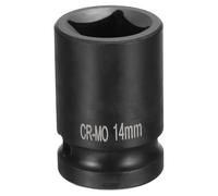 QUARKZMAN Douille carrée à 4 points 1/2" entraînement 14 mm métrique CR-MO Jack carré occultant, bague de roue pneumatique standard outil