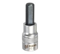 QUARKZMAN Douille Hexagonale À Embase 3/8" H8 Acier S2 Pour Vis À Tête Hexagonale Adaptateur De Douille En Acier CR-V Pour Réparation D'Écrous Hexagonaux Et Boulons D'Axe Auto Et Maison
