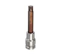 QUARKZMAN Douille Torx 1/2" Drive T52 Acier S2 6 Pointes Longue Embout De Tournevis Adaptateur De Douille Acier CR-V Pour Réparation Écrous Hexagonaux Boulons Auto Maison Axe