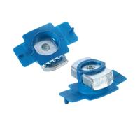 QUARKZMAN Ecrou A Ressort En Nylon Pour Rail, 10Pcs 1/4"-20 En Acier Au Carbone Zingué A Ressort Long Pour Montage Sur Rail Pour Panneau Solaire