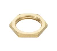 QUARKZMAN Écrou de Blocage Hexagonal pour Raccord de Tuyau G3/8, Filetage Femelle, Fixation Rapide, Écrou Mince pour Plomberie, en Laiton, 1 Pièce