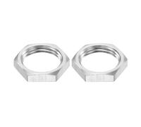 QUARKZMAN Écrou de Blocage Mince Hexagonal pour Raccord de Tuyau G3/8, Fixation Femelle pour Plomberie, en Acier Inoxydable 304, Lot de 2 Pièces