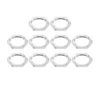 QUARKZMAN Écrou Mince Hexagonal de Raccord de Tuyau G1/2, Écrou de Blocage Femelle pour la Plomberie, en Acier Inoxydable 304, Lot de 10 Pièces