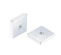 QUARKZMAN Écrous Carrés, M4x13mmx3mm Filet Métrique Gros Zincé Kit d'Assortiment, 25 Pcs