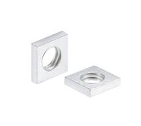 QUARKZMAN Écrous Carrés, M5x8mmx2mm Filet Métrique Gros Zincé Kit D’Assortiment, 25 Pcs