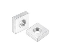 QUARKZMAN Écrous Carrés, M6x12mmx4mm Filetage Métrique Gros Zinc, Kit de 25 Pièces