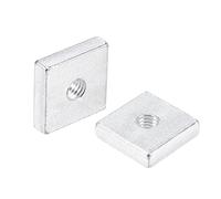 QUARKZMAN Écrous Carrés, M6x20mmx5mm Filet Métrique Grossier Zingué, Kit d'Assortiment, 10 Pcs