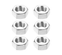 QUARKZMAN Écrous Hexagonaux M10x1mm, 6Pcs Acier Inoxydable 304 Filetage Fin Métrique 16mm Largeur, 8mm Hauteur Écrous de Blocage pour Machines, Automobile et Usage Industriel