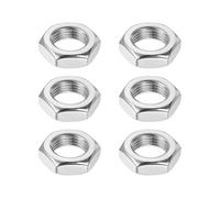 QUARKZMAN Écrous Hexagonaux M16x1.5mm, 6Pcs Acier Inoxydable 304 Filetage Fin Métrique 24mm Largeur, 8mm Hauteur Écrous de Blocage pour Machines, Automobile et Usage Industriel