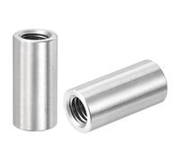 QUARKZMAN Écrous Ronds De Connexion M8, Écrou D'Accouplement En Acier Inoxydable 304 Longueur 25mm/0.98 Pouce, Lot De 15