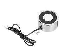 QUARKZMAN Electroaimant À Solénoïde DC 24V 3.5W 44LB/20Kg Aimant Électrique Rond Aimant De Levage Électrique 34x18mm Pour Automation Equipment