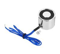 QUARKZMAN Electroaimant Solenoide DC 12V 1.5W 17.6LB/8Kg Aimant Electrique Rond Aimant De Levage Electrique 25x20mm Pour Automation Equipment