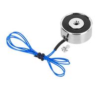 QUARKZMAN Electroaimant Solénoïde DC 12V 1.8W 11LB/5Kg Aimant Électrique Rond Aimant de Levage Électrique 25x11mm pour Automation Equipment