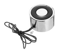 QUARKZMAN Electroaimant Solénoïde DC 24V 4.5W 77LB/35Kg Aimant Électrique Rond Aimant De Levage Électrique 40x25mm Pour Automation Equipment