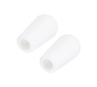 QUARKZMAN Embout de Commutateur de Micro à 3 Voies pour Guitare M3,5, 2 Pièces, Boutons de Commutation à Bascule en Plastique pour Guitare Électrique Lp, Blanc