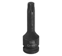 QUARKZMAN Embout de Douille Torx T55 1/2" à 6 Points pour Vis à Étoile Torx Adaptateur de Douille de Tournevis en Acier CR-MO Allongé pour liquet Électrique pour Fixer les Vis