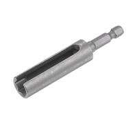 QUARKZMAN Embout de Tournevis à Douille Hexagonale Fendue pour Écrou de 10 mm, Longueur de 80 mm, Adaptateur de Douille Hexagonale 1/4" Tige Hexagonale en Acier Cr-V