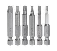 QUARKZMAN Embout de Tournevis Carré Sq1/Sq2/Sq2,7/Sq3/Sq4/Sq5 avec Tige Hexagonale de 1/4" et Longueur de 2", Tournevis Magnétique pour Vis de Sécurité, Outil Électrique