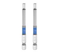 QUARKZMAN Embouts Impact Hexagonaux 2pièces 4mm H4 1/4" 75mm Acier S2