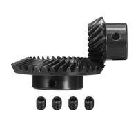 QUARKZMAN Engrenage Conique Spiral Rectifié À 90 Degrés Rapport 1:2, 2 Pcs Module 1.5 Alésage 10mm 18 Dents Gauche Et Alésage 10mm 36 Dents Droite Pour Transmission Mécanique