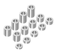 QUARKZMAN Ensemble de 13 Entretoises Réductrices d'Essieu de Roue de 1-1/4" pour Essieu de 3/4", Adaptateurs de Réduction de Bague pour Meules de Moto, Meules d'Établi (En Aluminium CNC)