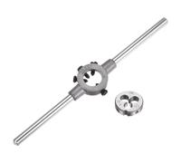 QUARKZMAN Ensemble de Clés à Molette pour Filière, Filière Ronde 6-32 UNC et Porte-Filière de 20 mm (Convient aux Filières 1/8"-5/32" (UNC/UNF) / Métrique M3-M4 / Filières de 20 mm OD)