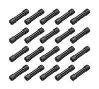 QUARKZMAN Entretoise Hexagonale en Aluminium, Colonne D'Écartement, Entretoises Hexagonales M3x25mm, Assortiment D'Entretoises pour Avion RC, Quadricoptère FPV, CNC, Noir, Lot de 20
