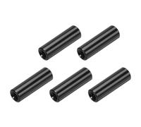 QUARKZMAN Entretoise Ronde en Aluminium, Colonne D'Écartement, Entretoises Rondes M3x15mm, Assortiment D'Entretoises pour Avion RC, Quadricoptère FPV, CNC, Noir, Lot de 5