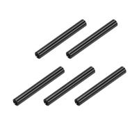 QUARKZMAN Entretoise Ronde en Aluminium, Colonne D'Écartement, Entretoises Rondes M3x40mm, Assortiment D'Entretoises pour Avion RC, Quadricoptère FPV, CNC, Noir, Lot de 5