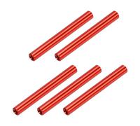 QUARKZMAN Entretoise Ronde en Aluminium, Colonne D'Écartement, Entretoises Rondes M3x45mm, Assortiment D'Entretoises pour Avion RC, Quadricoptère FPV, CNC, Noir, Lot de 5