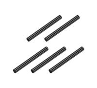 QUARKZMAN Entretoise Ronde en Aluminium, Colonne D'Écartement, Entretoises Rondes M3x50mm, Assortiment D'Entretoises pour Avion RC, Quadricoptère FPV, CNC, Noir, Lot de 5