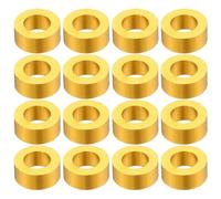 QUARKZMAN Entretoises Amortisseur M3x6x2.5mm Aluminium Doré 16 | Pour modèles télécommandés, drones à première personne, robots, rampeurs, bricolage. Accessoire pratique avec cales.