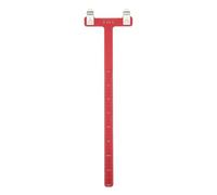 QUARKZMAN Équerre De Tir À l'arc en Forme De T 33 x 9 mm Outil De Mesure pour Cordage d'arc en Alliage D'aluminium pour Accessoires De Tir À l'arc Recurve Compound Bowstring (Rouge)