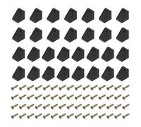 QUARKZMAN Équerres d'Angle 90 Degrés 20x17,5x20mm 30 Pièces Noir