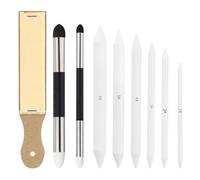 QUARKZMAN Estompes pour Dessin Set, Tortillions Melangeurs Papier Bâtons Eponge Stylos Outils Esquisse avec Ponce Taille-Crayon pour Créateur Fusain Esquisse